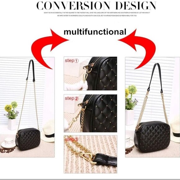 Hanbella Cross body Clutch Purses for Women & Teens - Cute Small Quilted Leather - Picture 7 of 7